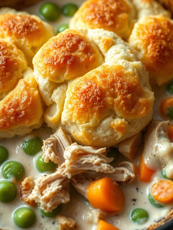 savory turkey biscuit dish