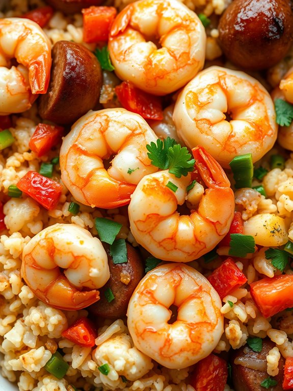 shrimp sausage jambalaya casserole