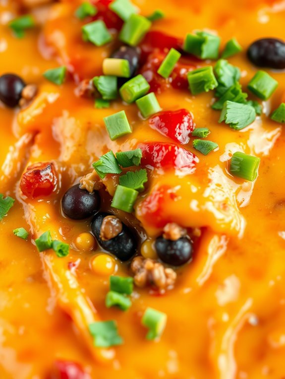 southwest chicken enchilada dish