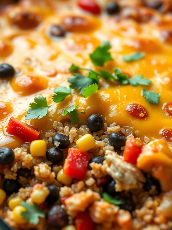 southwest chicken quinoa dish