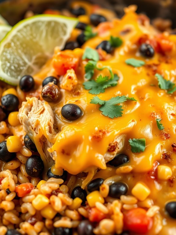southwest chicken rice casserole