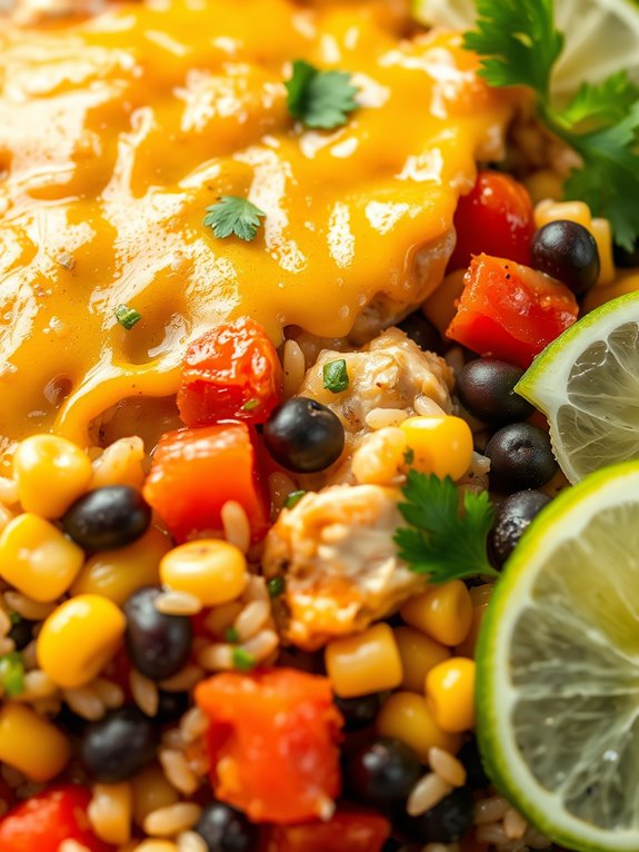 southwest chicken rice casserole