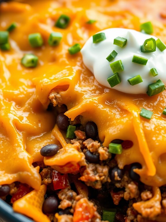 southwest flavored doritos casserole