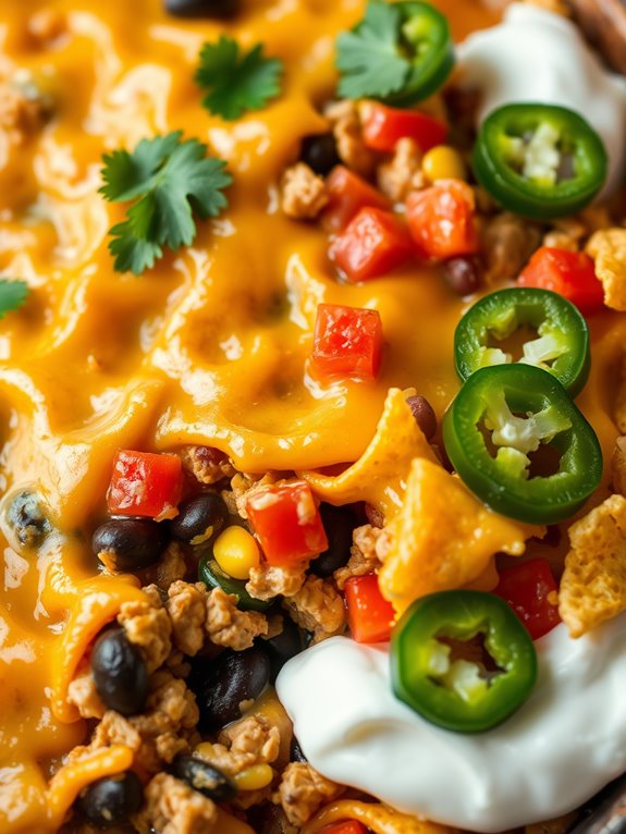 southwest turkey taco casserole