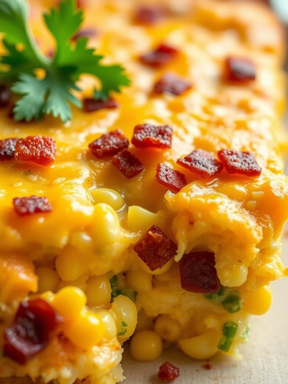 spicy bacon corn casserole