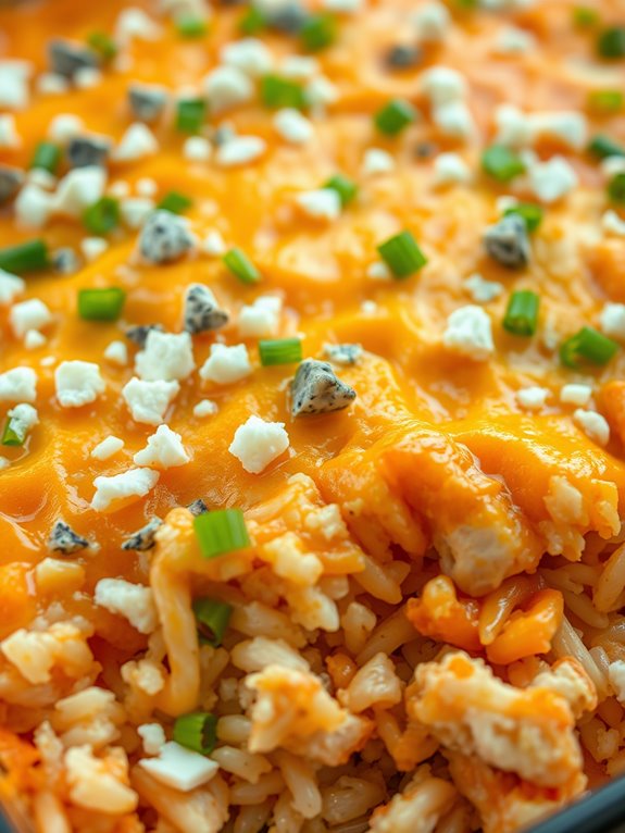 spicy buffalo chicken casserole