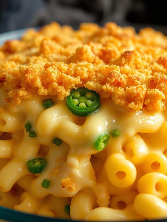 spicy cheese pasta dish