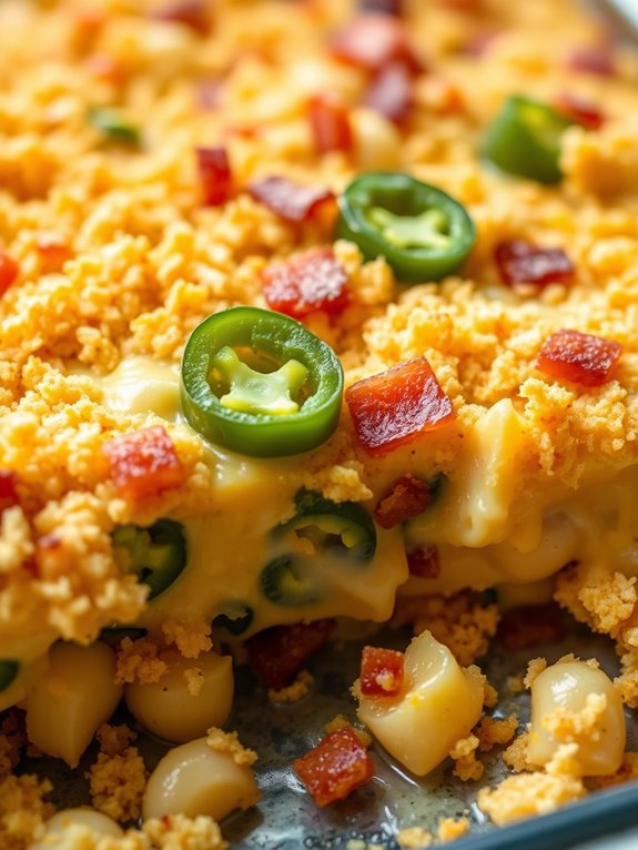 spicy cheesy casserole dish