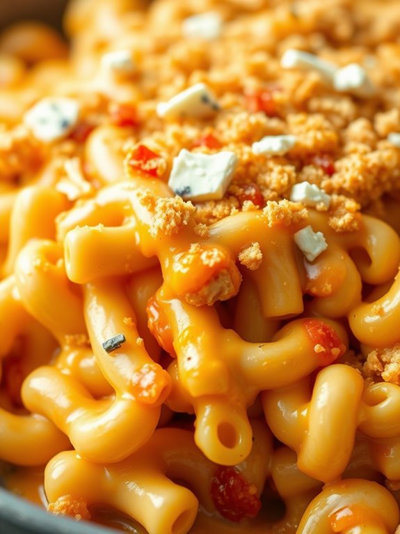 spicy cheesy pasta dish
