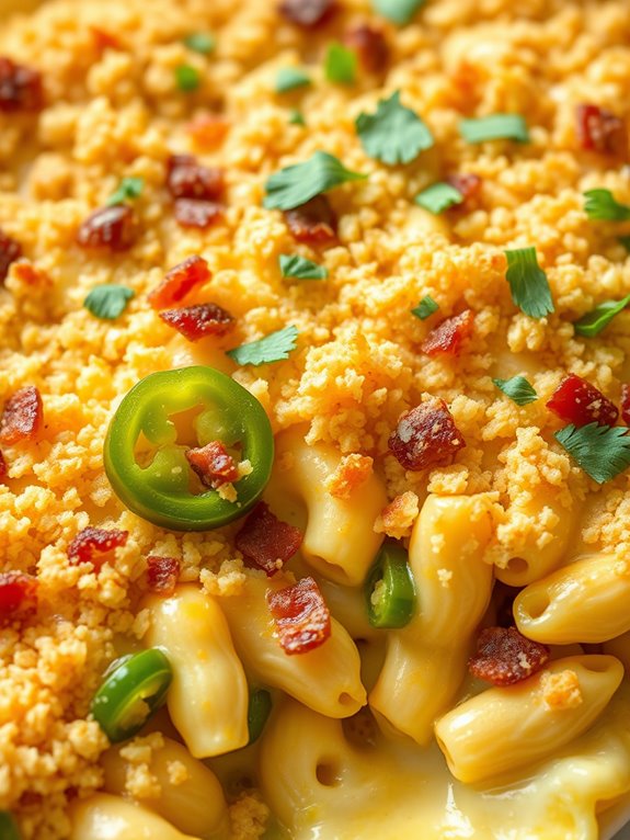 spicy cheesy pasta dish