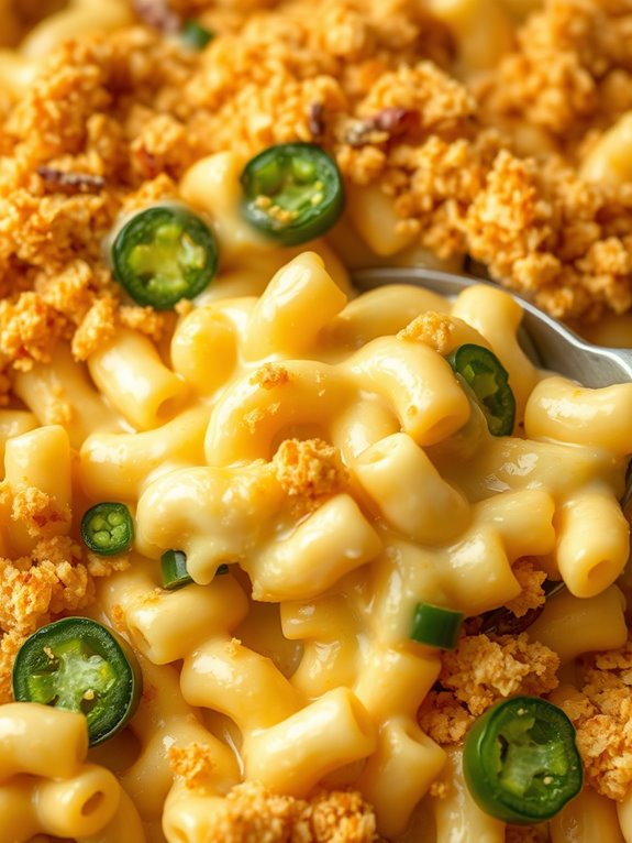 spicy cheesy pasta dish