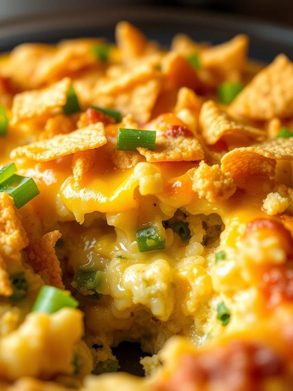 spicy cheesy rice casserole