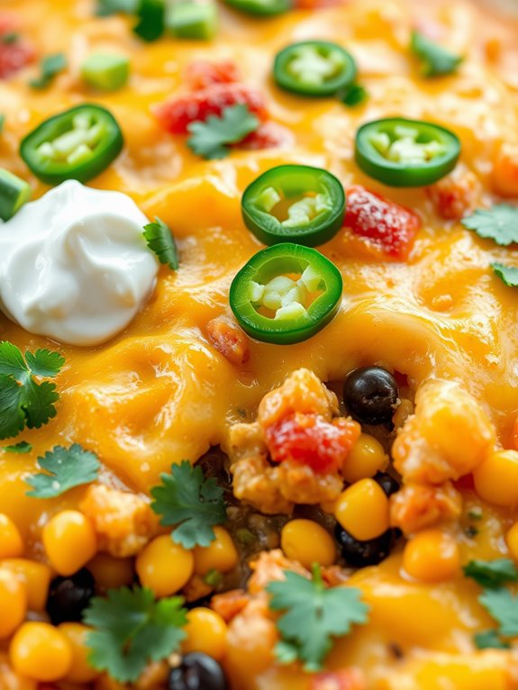 spicy chicken taco dish