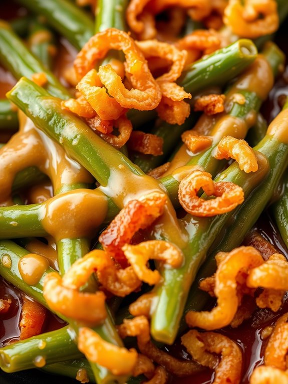 spicy honey green beans