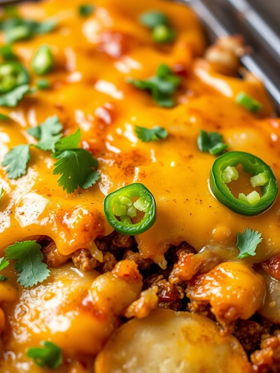 spicy layered potato dish