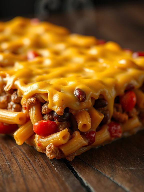 spicy pasta and cheese