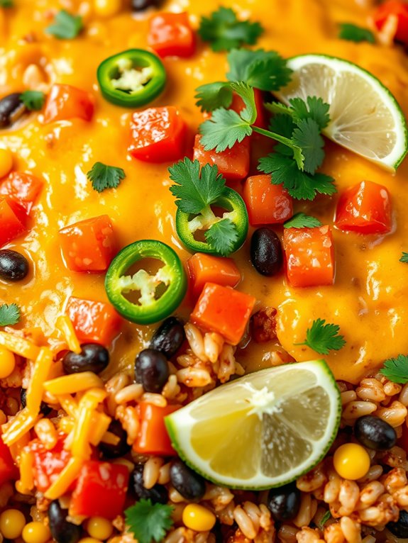 spicy rice and beans casserole