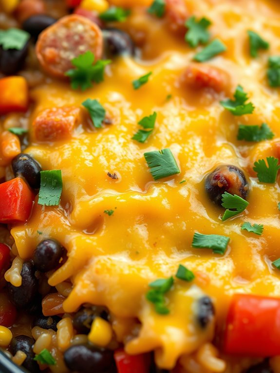 spicy sausage bean casserole