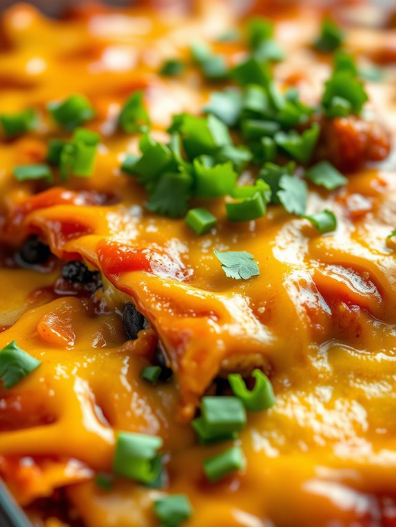 spicy sausage enchilada casserole