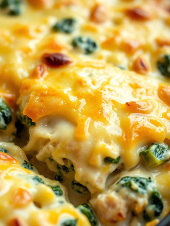spinach artichoke chicken casserole