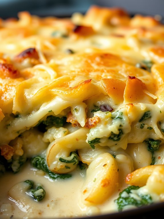 spinach artichoke potato casserole