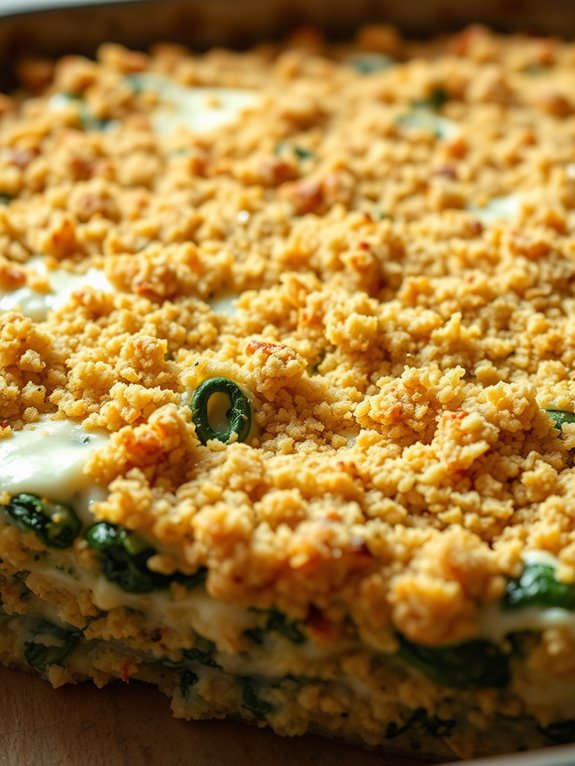 spinach artichoke quinoa casserole