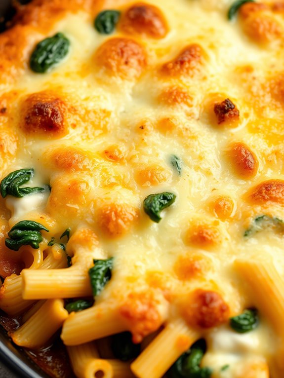 spinach ricotta pizza casserole
