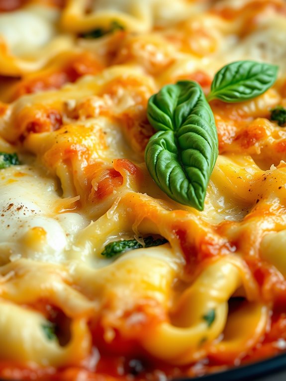 spinach ricotta tortellini bake
