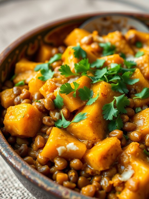 squash and lentil casserole