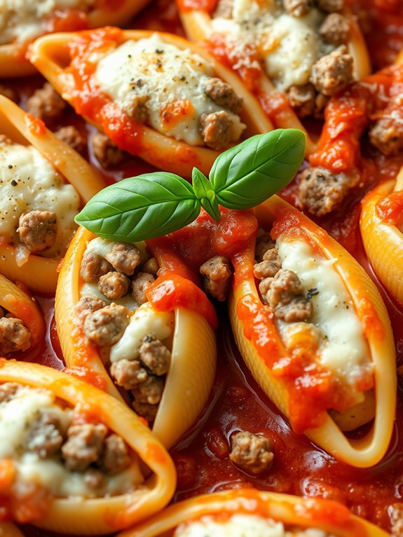 stuffed pasta with sausage