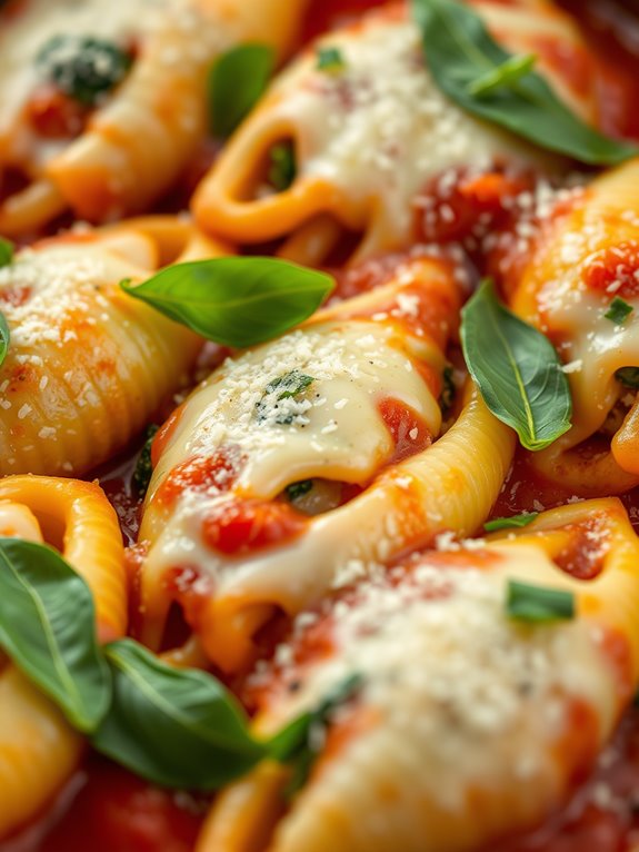 stuffed pasta with spinach