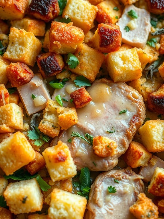 stuffing and pork chop casserole
