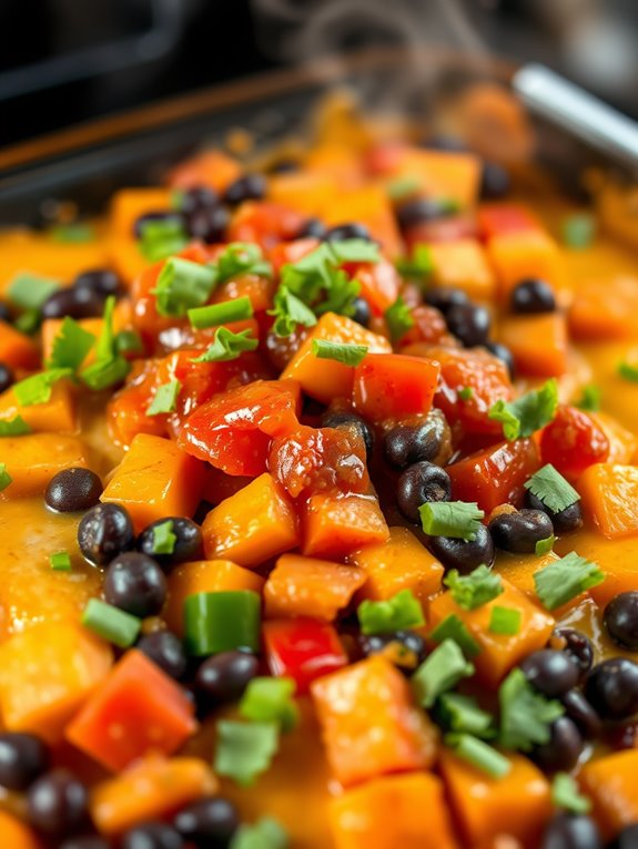 sweet potato black bean casserole