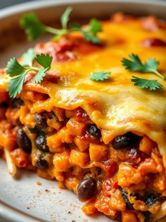 sweet potato black bean casserole