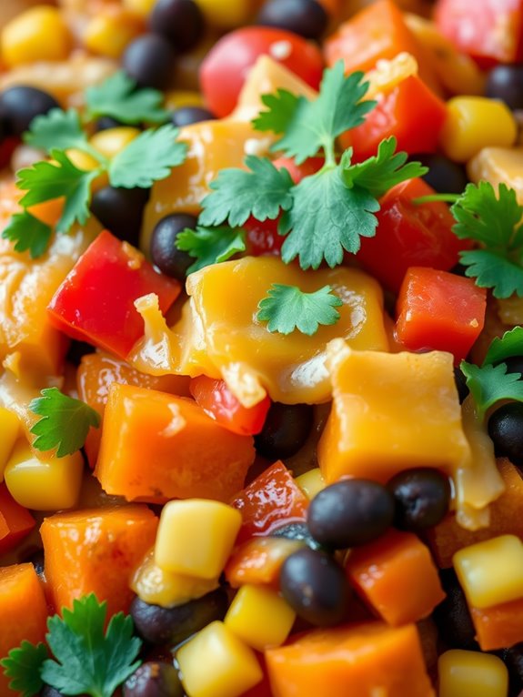 sweet potato black bean casserole