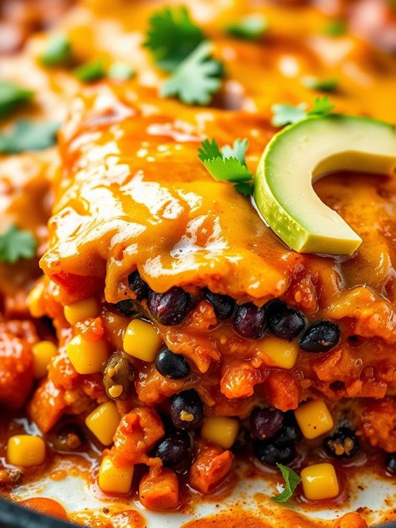 sweet potato enchilada casserole