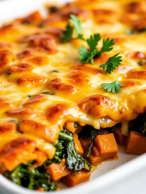 sweet potato kale dish