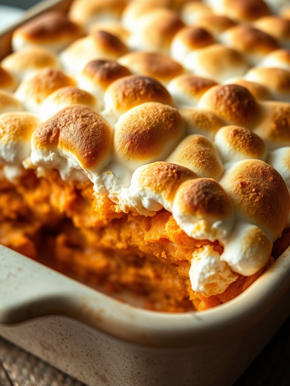 sweet potato marshmallow dish