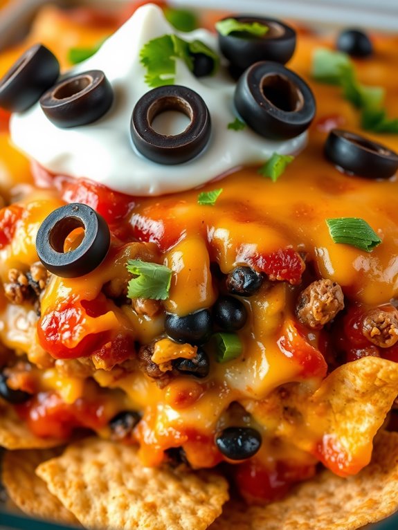 taco casserole with cheese
