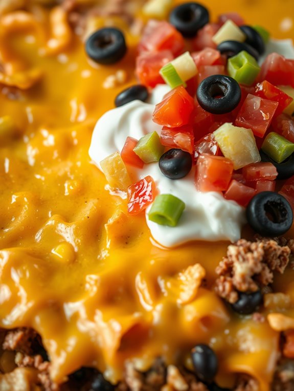 taco casserole with mexican flavors