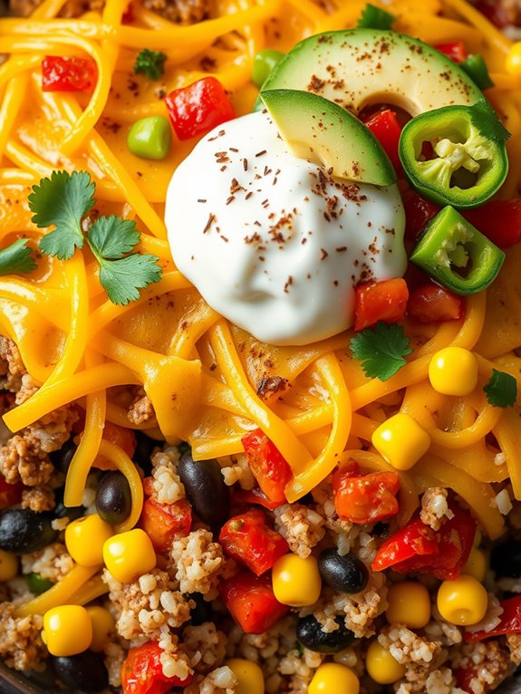 taco casserole with rice