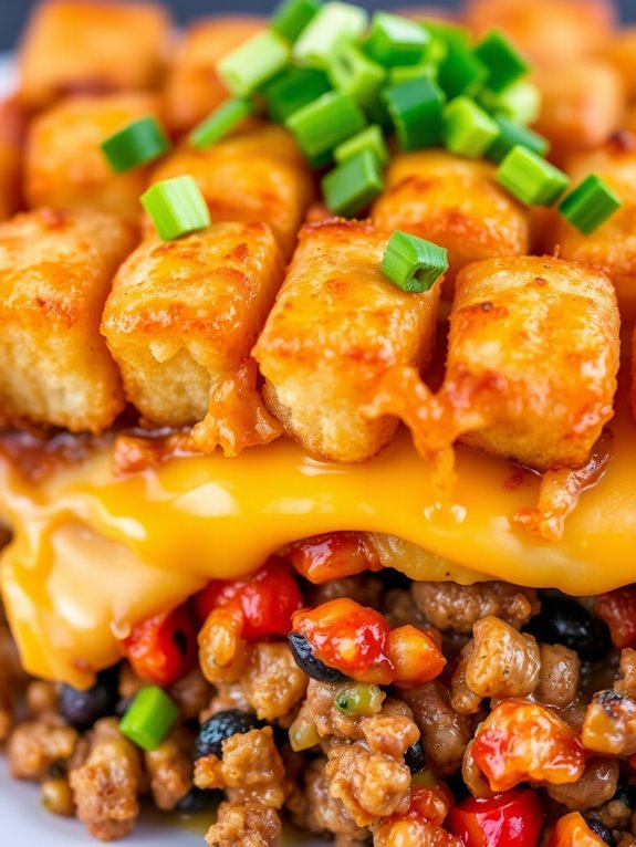 taco casserole with tater tots