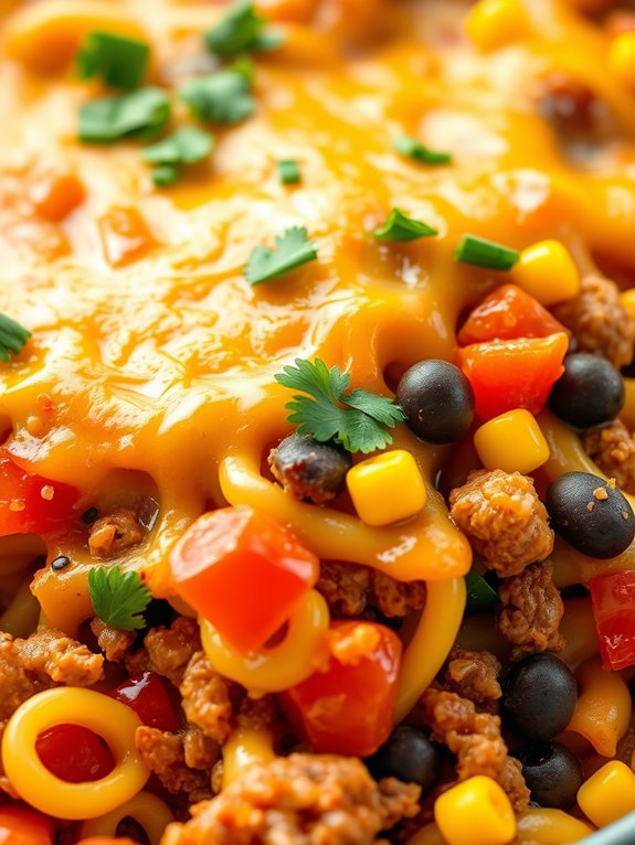 taco noodle casserole recipe
