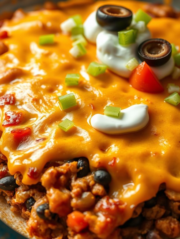 taco themed casserole dish