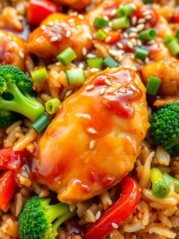 teriyaki chicken rice dish