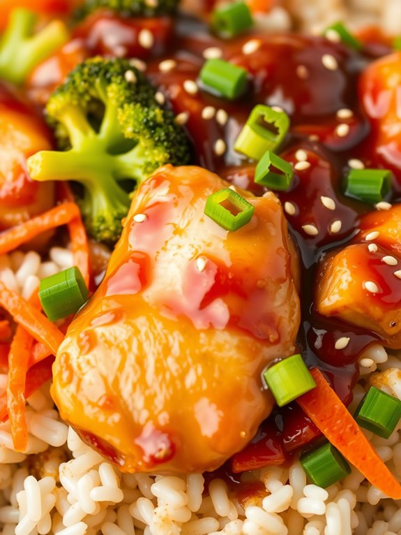 teriyaki chicken rice dish