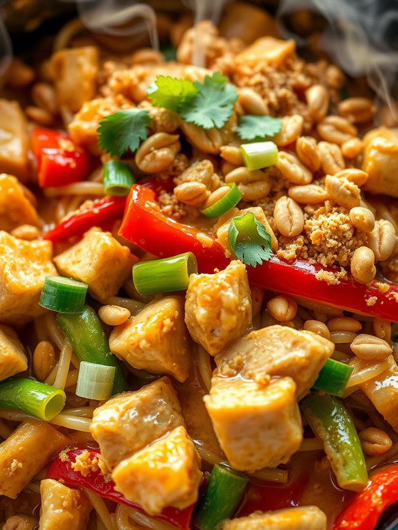 thai peanut chicken casserole