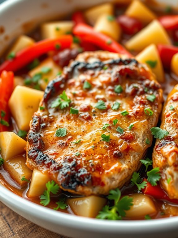 tropical pork chop casserole