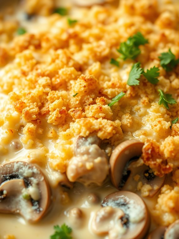 turkey and mushroom casserole