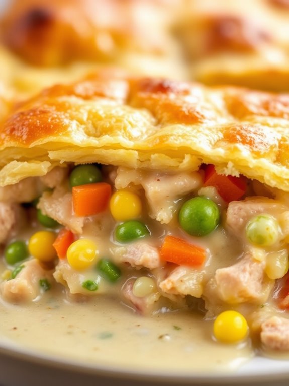 turkey vegetable potpie casserole